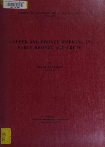 Copper and bronze working in early bronze age Crete