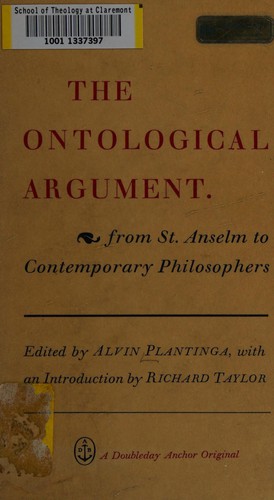 The ontological argument, from St. Anselm to contemporary philosophers