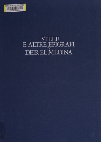 Stele e altre epigrafi di Deir el Medina.  (n. 50001-50262)