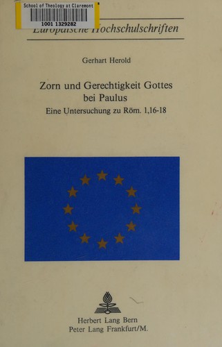 Zorn und Gerechtigkeit Gottes bei Paulus