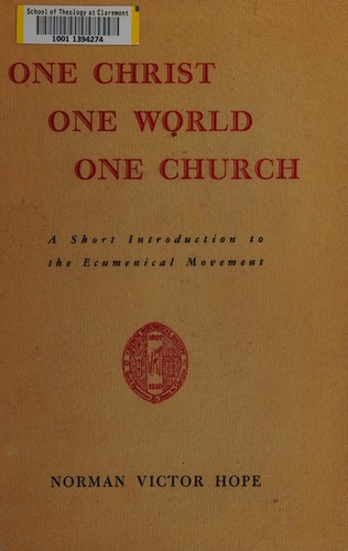 One Christ, one world, one church
