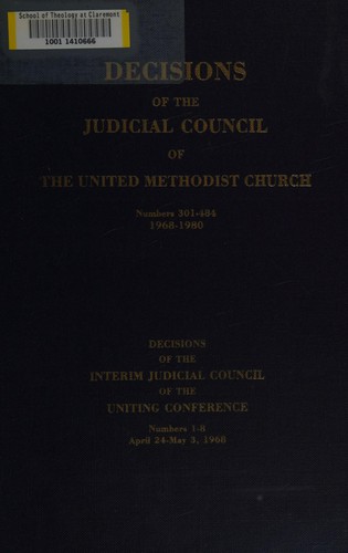 Decisions of the Judicial Council of the United Methodist Church