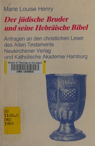 Der jüdische Bruder und seine hebräische Bibel