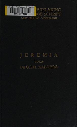 De profeet Jeremia