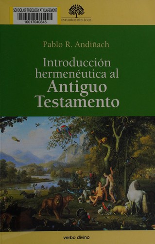 Introducción hermenéutica al Antiguo Testamento