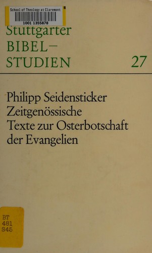 Zeitgenössische Texte zur Osterbotschaft der Evangelien