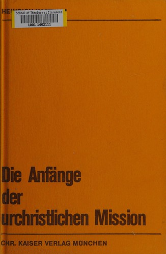 Die Anfänge der urchristlichen Mission