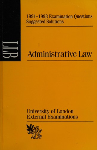 Administrative law: 1991-1993 examination questions