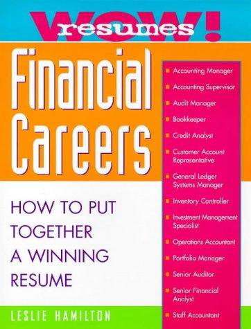 Wow! resumes for financial careers
