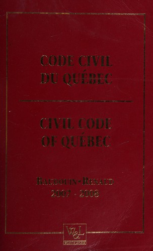 Code civil, Québec, 2007-2008