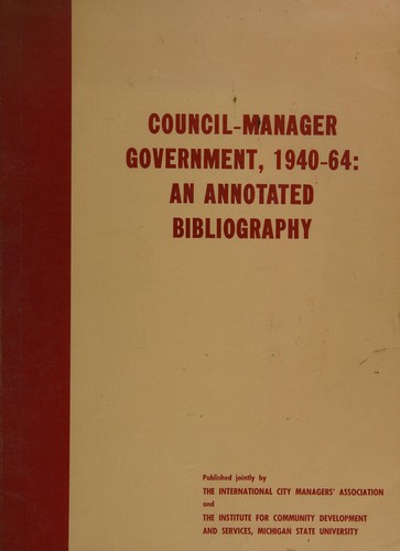 Council-manager government, 1940-64