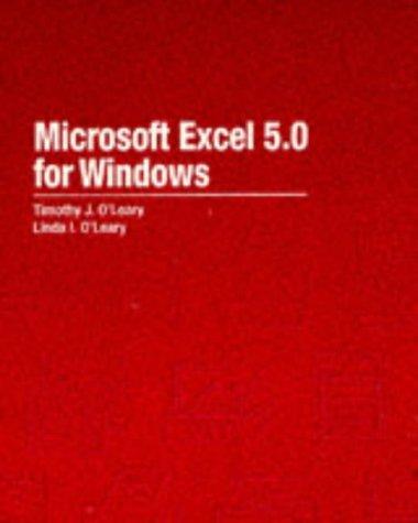 Microsoft Excel 5.0 for windows