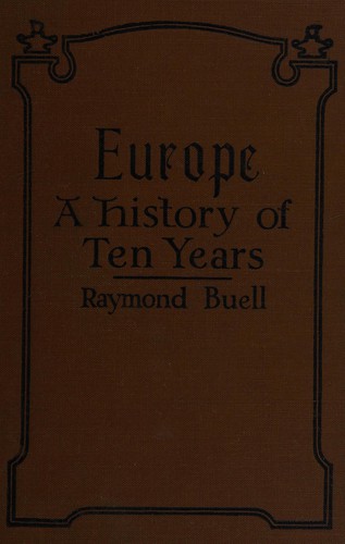 Europe: a history of ten years