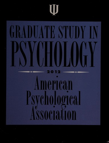 Graduate study in psychology, 2012