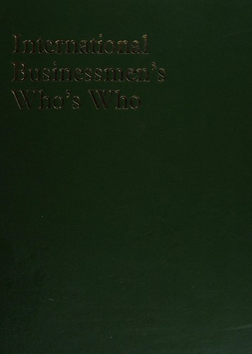 International businessmen's who's who