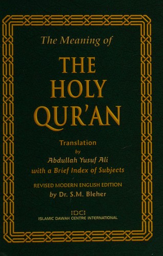 MEANING OF THE HOLY QUR'AN