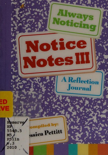 Notice notes III