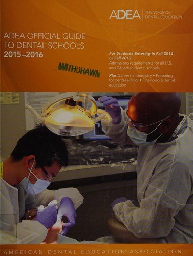 Official guide to dental schools 2015-2016