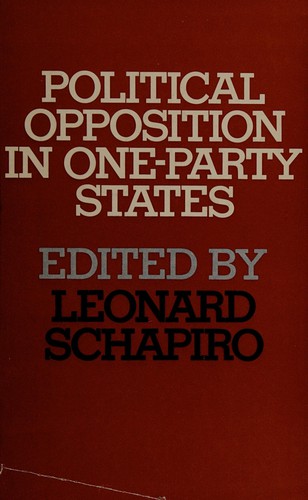 Political opposition in one-party states