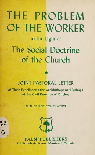 The problem of the worker in the light of social doctrine of the Church