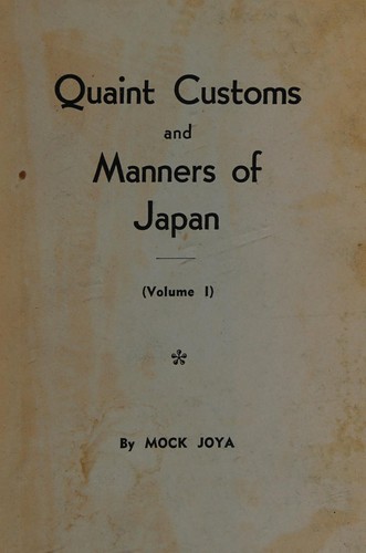 Quaint customs and manners of Japan