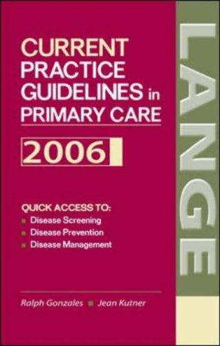 Current Practice Guidelines in Primary Care