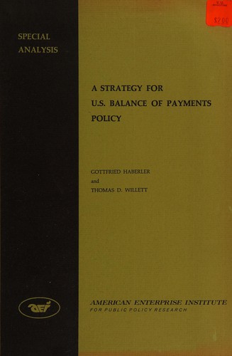 A strategy for U.S. balance of payments policy