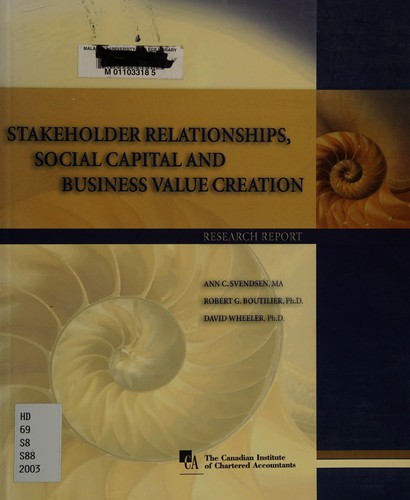 Stakeholder relationships, social capital and business value creation