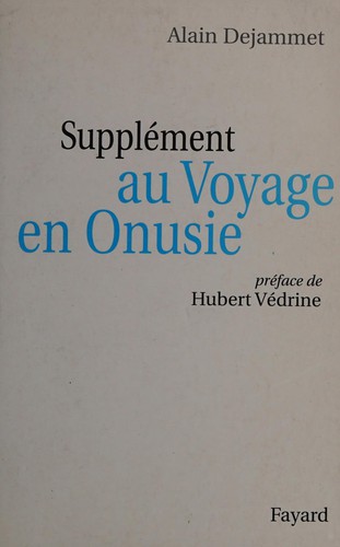 Supplément au Voyage en Onusie