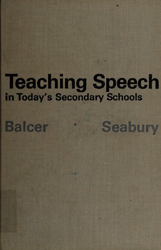 Teaching speech in today's secondary schools