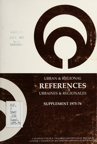 Urban and regional references: supplement