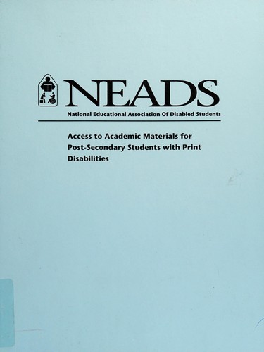 Access to academic materials for post-secondary students with print disabilities
