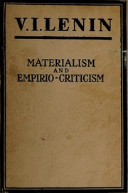 Materializm i empiriokrititsizm