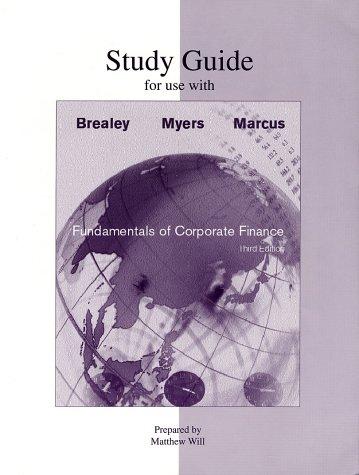 Study Guide to accompany Fundamentals of Corporate Finance