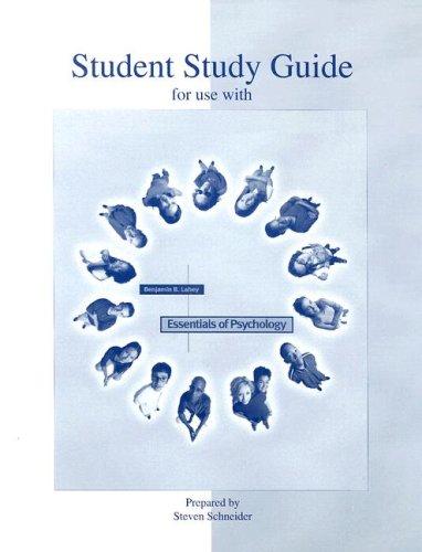 Study Guide for Use With Essentials of Psychology