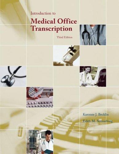 Introduction to medical office transcription