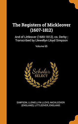 The Registers of Mickleover