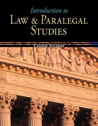 Introduction to law & paralegal studies