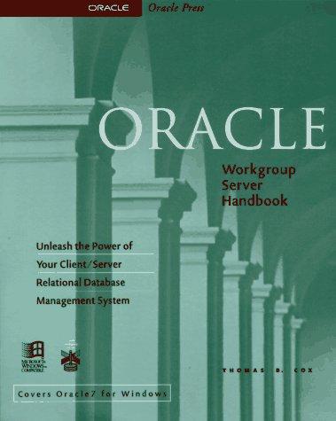 Oracle workgroup server handbook