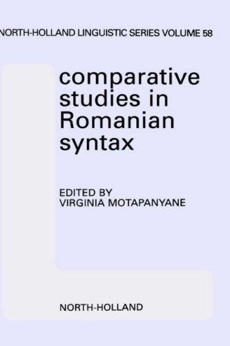 Comparative studies in Romanian syntax