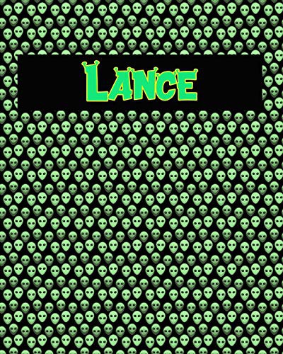 120 Page Handwriting Practice Book with Green Alien Cover Lance