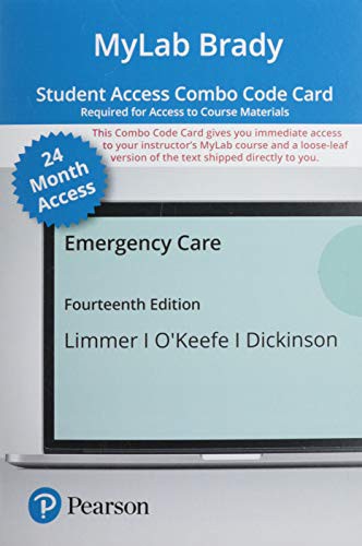 MyLab BRADY with Pearson eText -- Combo Access Card -- for Emergency Care