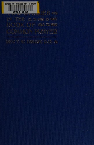 Two studies in the book of common prayer