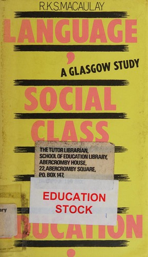 Language, social class, and education