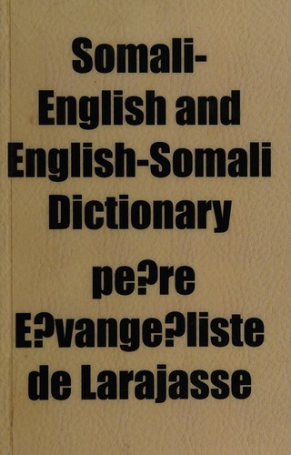Somali-English and English-Somali dictionary