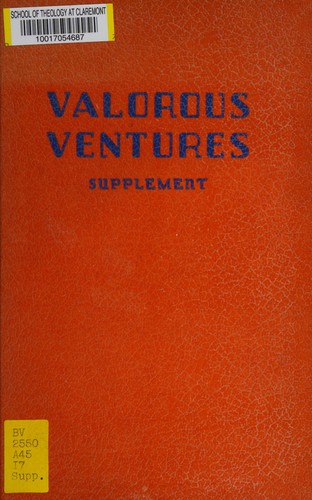 Valorous ventures, supplement 1935-1939