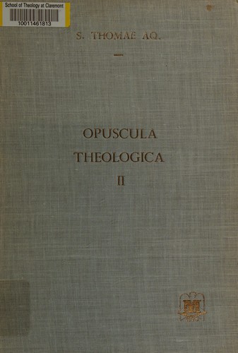Opuscula theologica