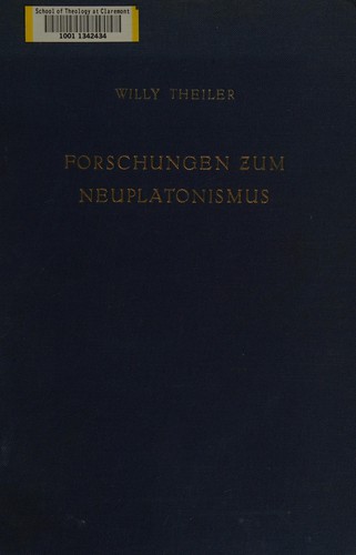 Forschungen zum Neuplatonismus
