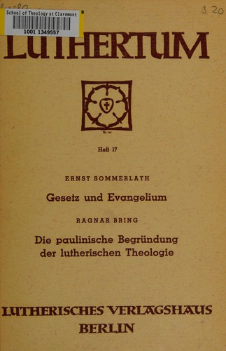 Gesetz und Evangelium