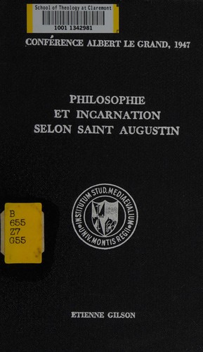 Philosophie et incarnation sèlon saint Augustin